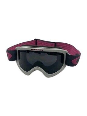Oakley O Frame 2.0 Pro  Women's Ski Goggles White with  Dark Gray/Pink Strap